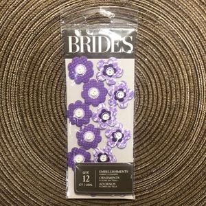 Brides Embellishments Purple Flowers